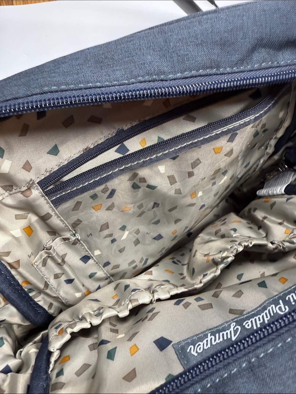 Lug Legacy Mini Puddle Jumper with Backpack Straps Crossbody in Navy - Picture 9 of 11